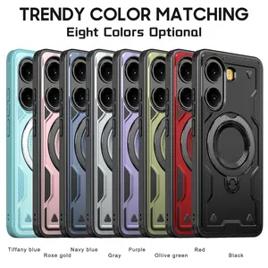 Xiaomi Poco X7 Pro 5g Phone Case, Magnetic Ring Stand, Shockproof Creative Back Cover, Unisex Protective Case, Anti-Drop Design