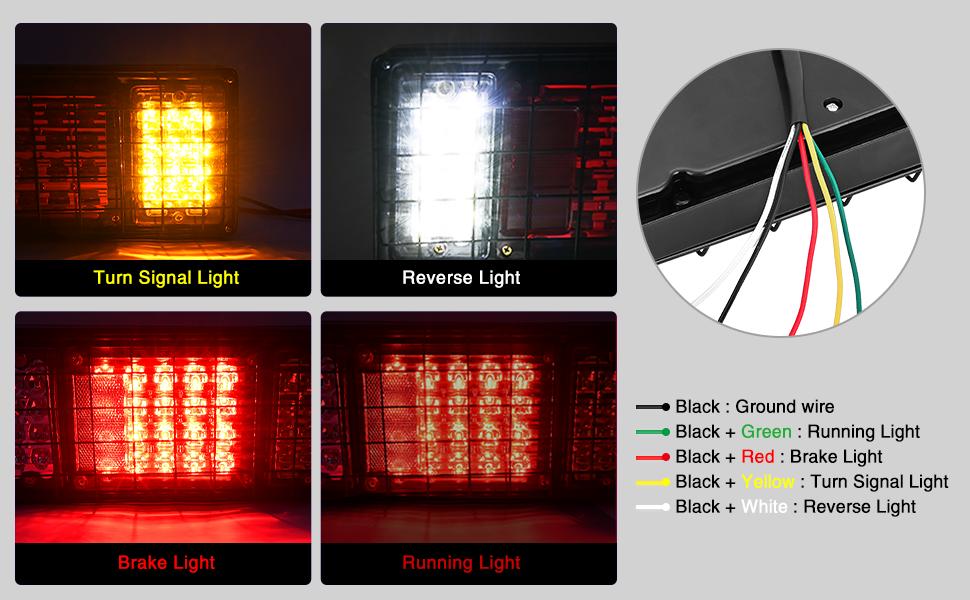 Nilight 2PCS Trailer Tail Light Kit 40 LED Running Brake Turn Signals Reverse Light Waterproof Tail Lights for 10-30V Truck Trailer RV UTV Camper Van Boat Vehicle  dealsforyoudays