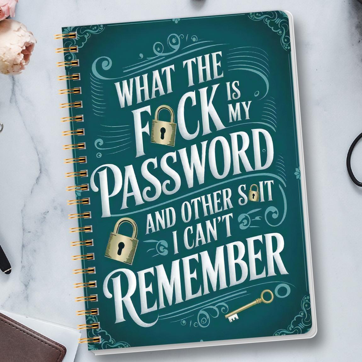 1pc Simple Password Book, Hardcover Spiral Notebook, Hardcover Journal, Minimalist Address Password Manager With Website Password Quick Access Password Storage Perfect For Home Office Internet Computer Logins, Great Holiday Gifts #GLOBAL PICKS