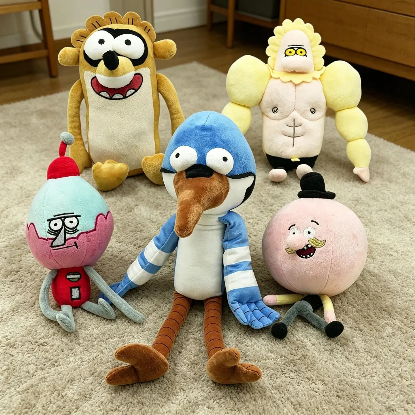 2026 hot item New Mordecai and Rigby  Plush Toys Cute Cartoon Animals Plush Doll Peripheral Plushie Animal Stuffed Toy Children Birthday Gifts Popular toys