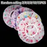 Waterproof Shower Cap Set, Durable & Reusable Plastic Shower Caps for Spa, Hair Salon & Kitchen Use, Essential Bathroom Accessory
