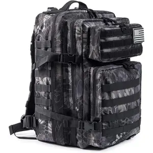 45L Military Tactical Backpacks Molle Army Assault Pack 3 Day Bug Out Bag Hiking Treeking Rucksack-