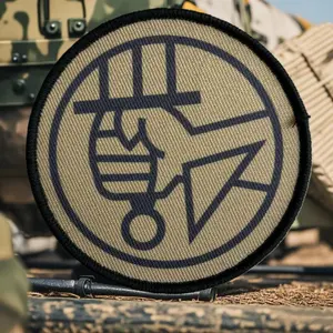 Hellboy BPRD Crest Tactical Patch Fun Printed Hook&Loop Armband Military Army Morale Badge Clothing Decorative Backpack Stickers
