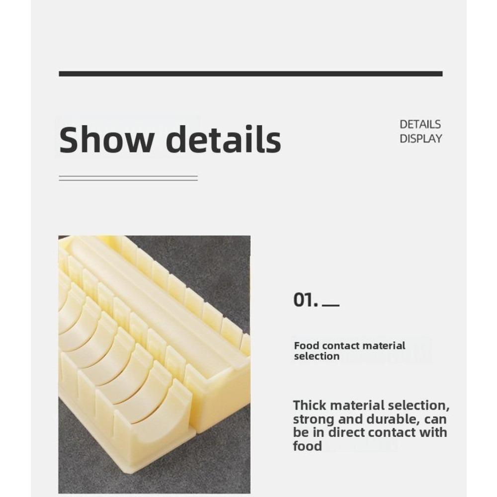 Sushi Mold Household Sushi Tool Set, Seaweed Rice Roll Maker & Nori Easy Sushi Kit, Complete Set for Home Cooking