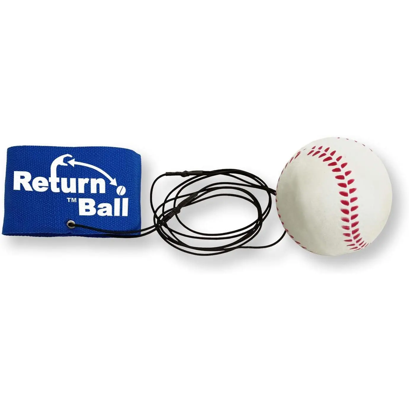 Return Ball - Baseball - Fun Single Player Toy for Indoor or Outdoor Play - Wrist Rebound Ball Fun for Friends and Family - Great as a Gift or a Present - Improve Coordination and Reaction Time