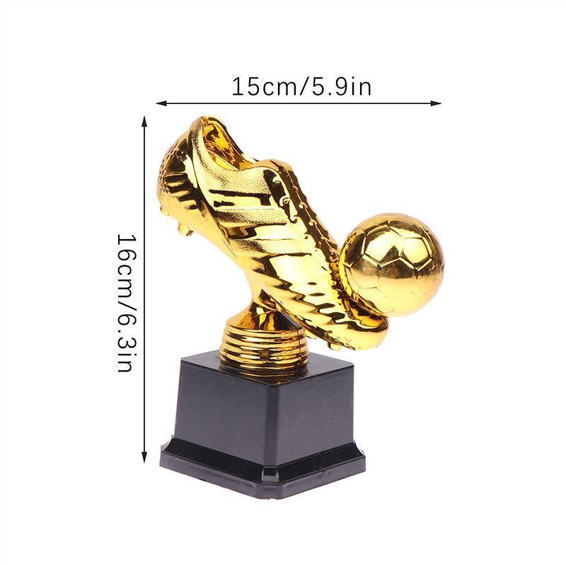 Miniature Figures European Golden Shoe Football Soccer Award Trophy Best Shooter Shoe Boot Fans Souvenir Cup Gift Crafts