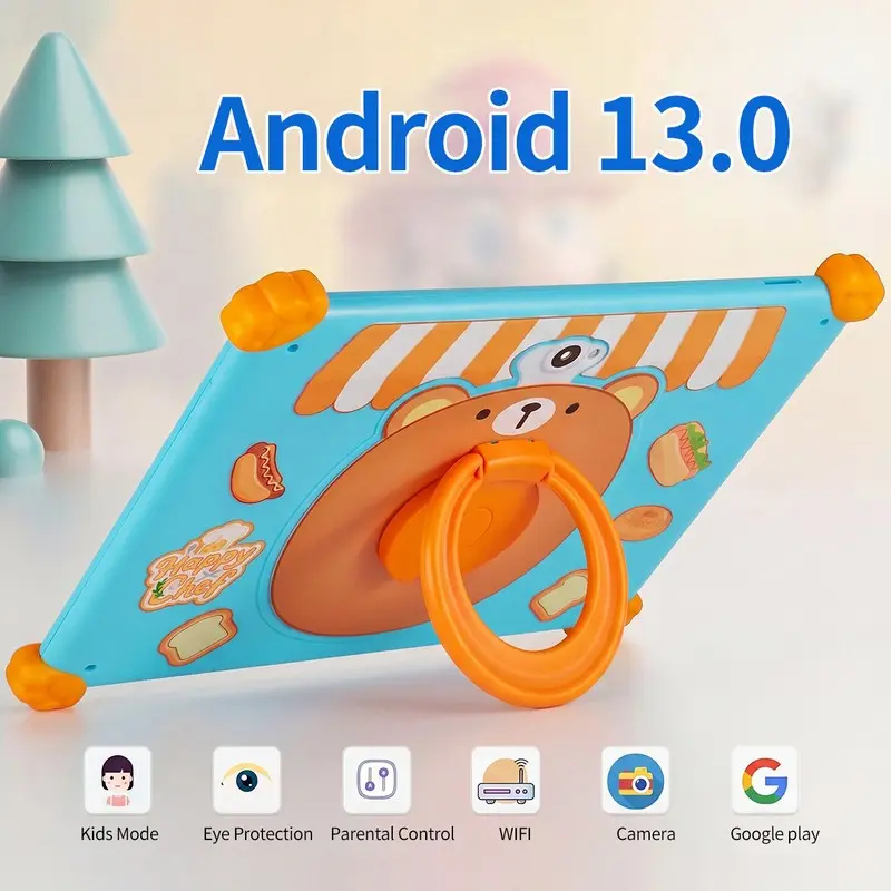 10.1 Inch Tablet PC Android Os, 6GBRAM, 128GB Storage, HD Display, WiFi & USB-C, Dual Camera, Wireless Portable Touch Screen Learning Entertainment Tablet, HD Touchscreen Tablet,