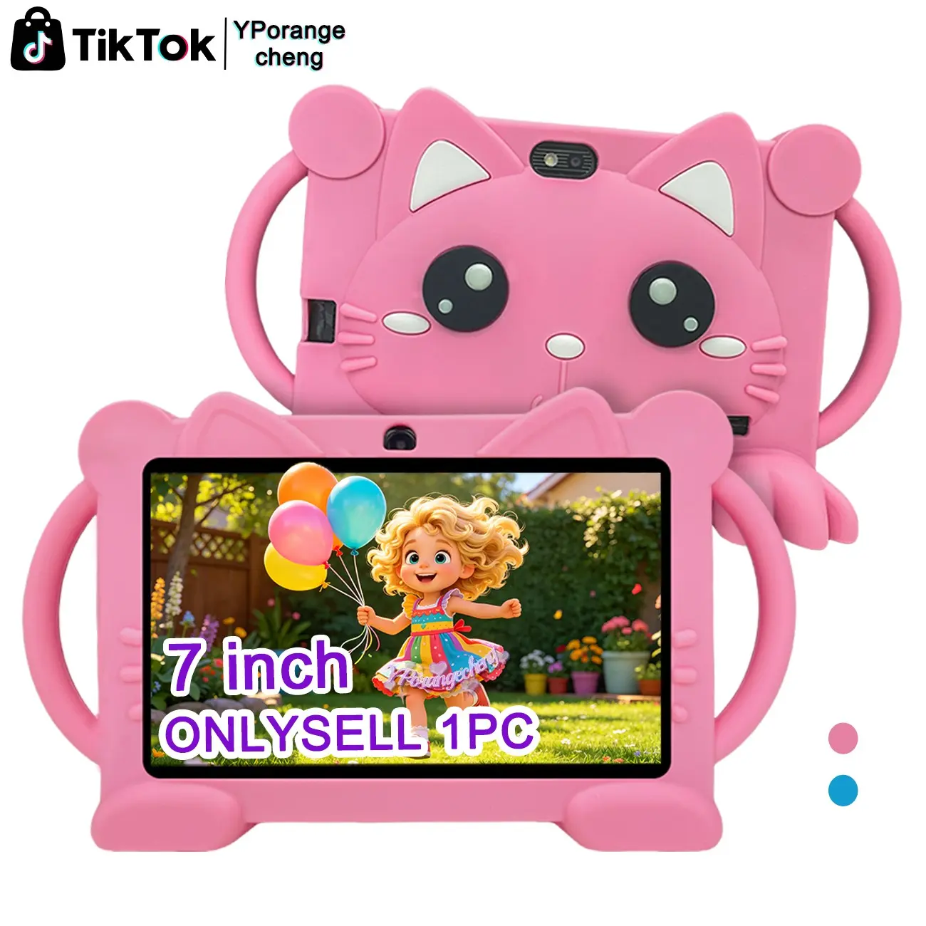 7-inch children's tablet, 32GB ROM, Android tablet suitable for children, parental control, eye protection tablet suitable for children aged 3-12 years old, TikTok, children's Christmas gift, birthday Halloween Black Friday