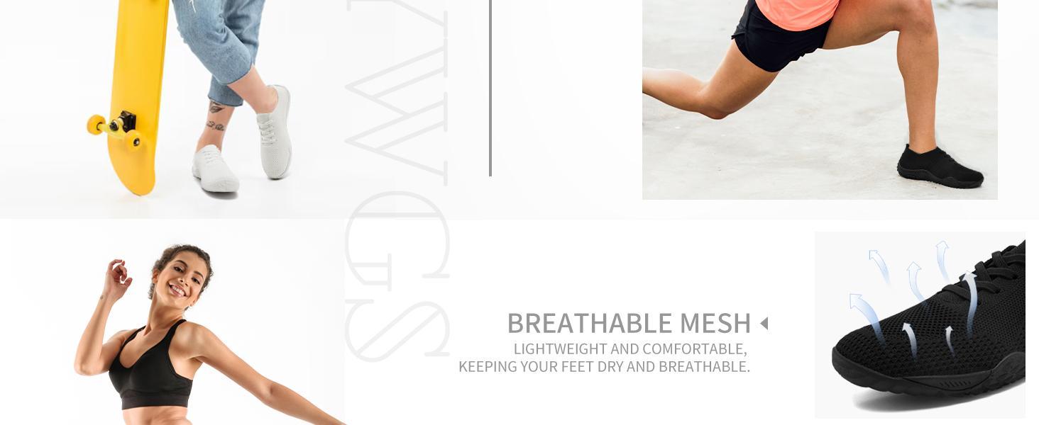 Barefoot Shoes Women Tennis Lacing Style Sneakers for Women Gym Running Zero Drop Workout Trail Minimalist Shoes