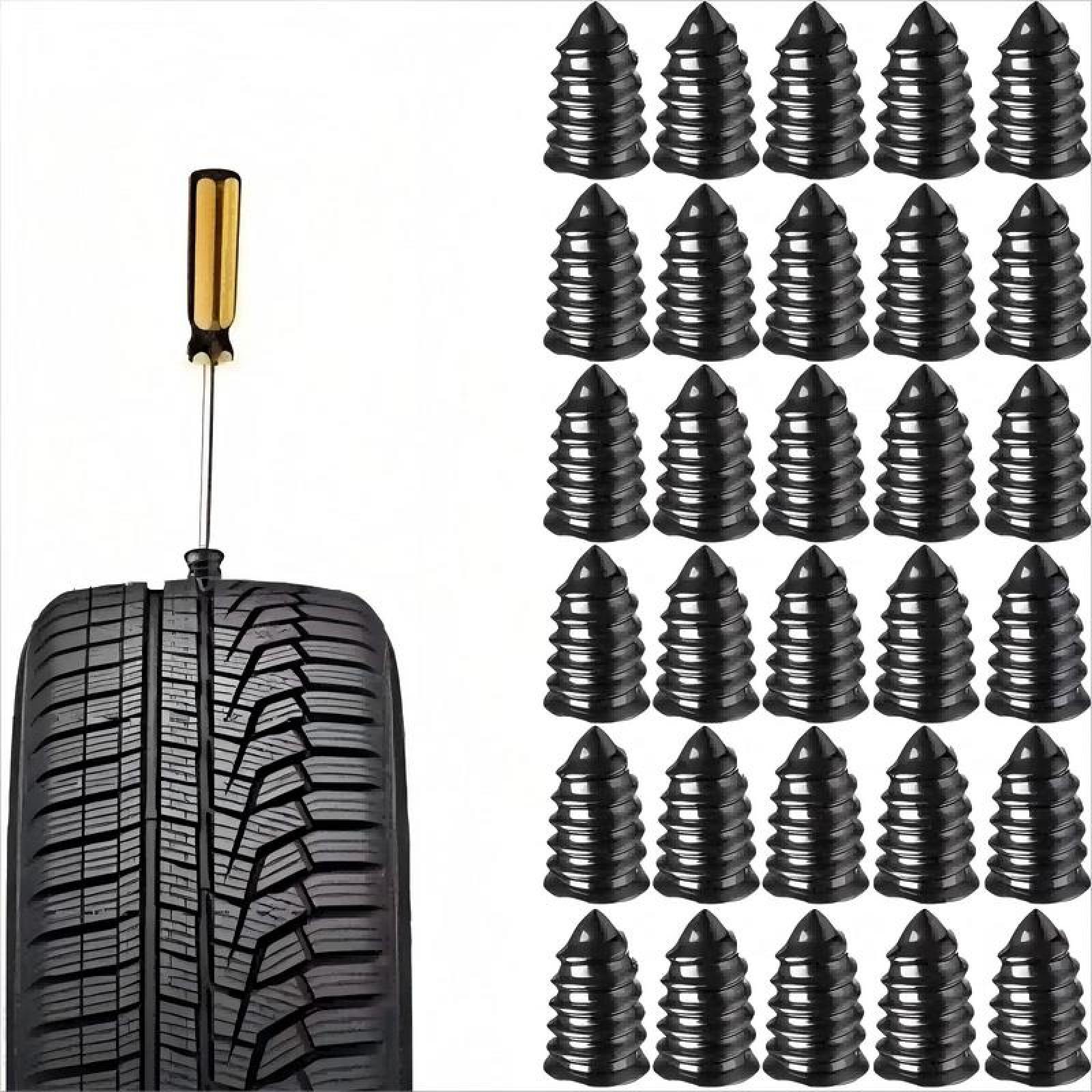 Rubber Flat Tire Repair Kit for Fast Repair of Tire Punctures,Tire Plug Kit with Screwdriver,Durable Car Tire Repair Kit Self-Service Repair Nails for Car Motorcycle Truck. Rubber Flat Tire Repair Kit for Fast Repair of Tire Punctures,Tire Plug Kit with Screwdriver,Durable Car Tire Repair Kit Self-Service Repair Nails for Car Motorcycle Truck.