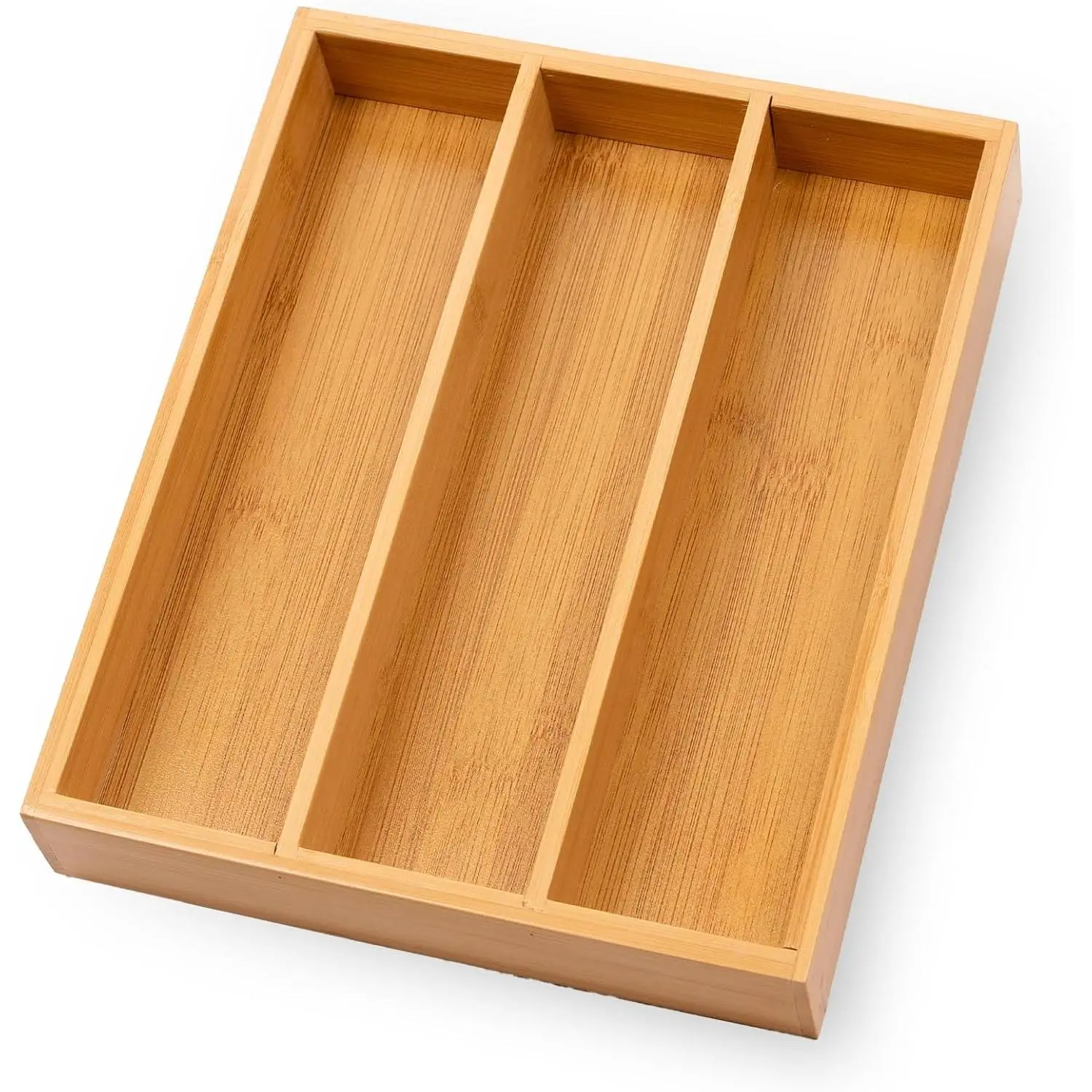 Silverware Organizer with 3 Slots for Kitchen() | Drawer Organizers,Flatware and Utensils Organizer Tray, Cutlery Organizer,Utensil Holder