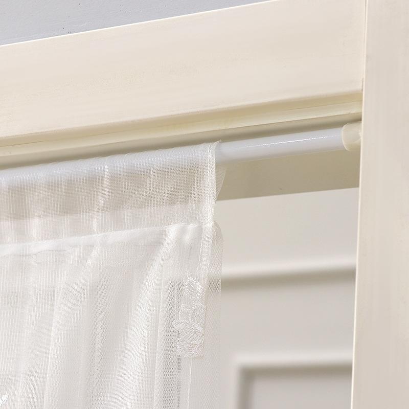 No Drill Sheer Door Curtain, Beaded Embroidery Privacy Curtain, Mosquito Net for Bedroom, Long Partition Curtain for Home Decor