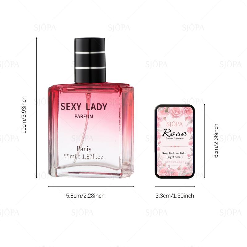 Sjopa Sexy Lady Parfum Rose Perfume Balm 55ml Long Lasting Captivating Fresh Breeze Scent for Unique Elegance Sjopa Sexy Lady Parfum Rose Perfume Balm 55ml Long Lasting Captivating Fresh Breeze Scent for Unique Elegance