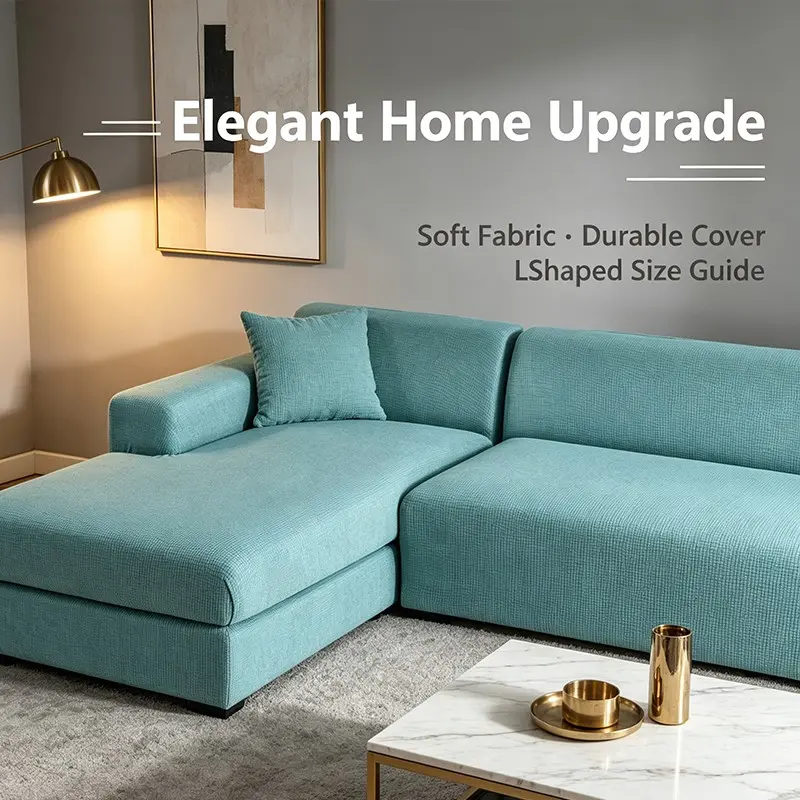 Elastic Full Wrap Sofa Protector, Water-Repellent Fabric Couch Cover, Fits 1-4 Seater Sofas, Multi-Color Options for Living Room