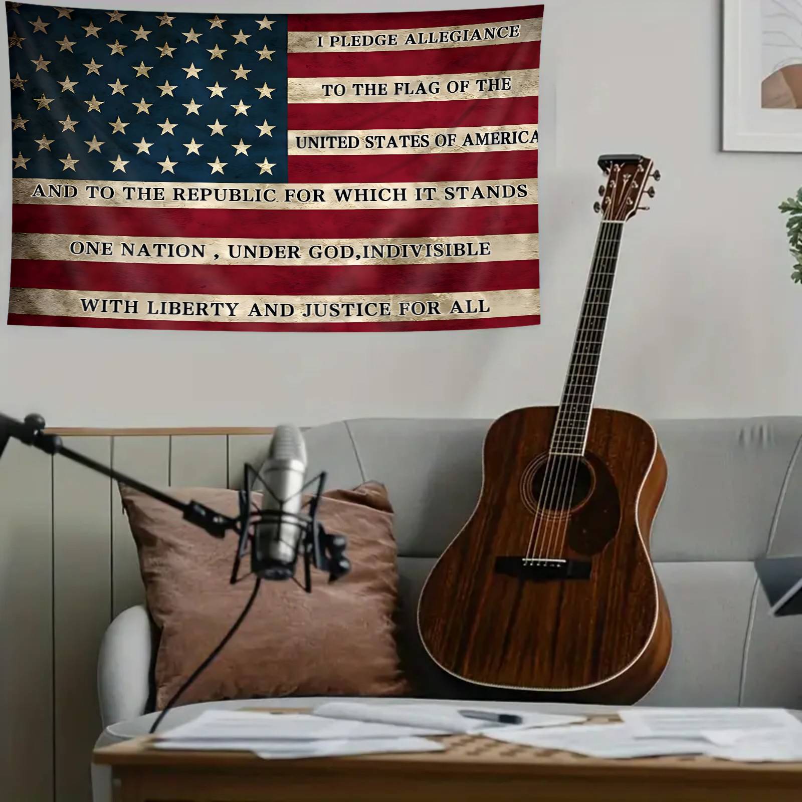 1pc Independence Day Tapestry, 4th Of July Tapestry, Large Patriotic Tapestry for Wall Decor, 28.7*37.4inch/59*78.74inch, Patriotic Wall Decor, Patriotic Home Decor, Independence Day Party Supplies, Fourth Of July Decorations