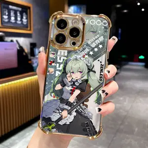 Popular Game Zenless Zones Zeros Corins W-Wickes Phone Case Compatible with Apple iPhone 17 Air 16 15 14 13 12 11 Pro Max Plus and Samsung S26 S25 S24 S23 S22 Plus Ultra Electroplated Frame Drop-Proof Transparent Soft Back Cover