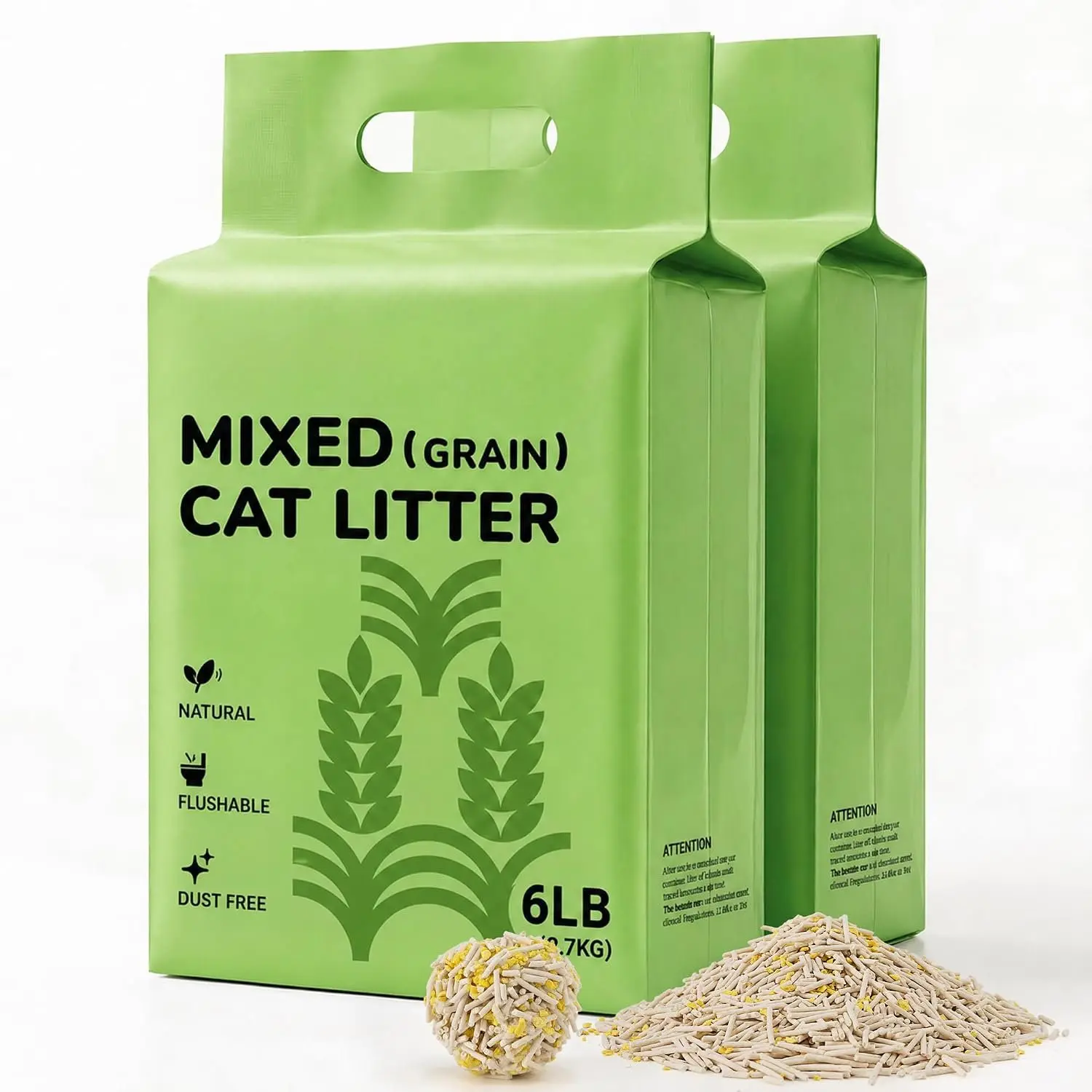 Tofu  Litter, Millet Blend, Vanilla Scented, Clumping, 12 lb | Gap-Filling Pellet Design, Tighter Clumps, Soft Paw Feel, Easy Daily Care