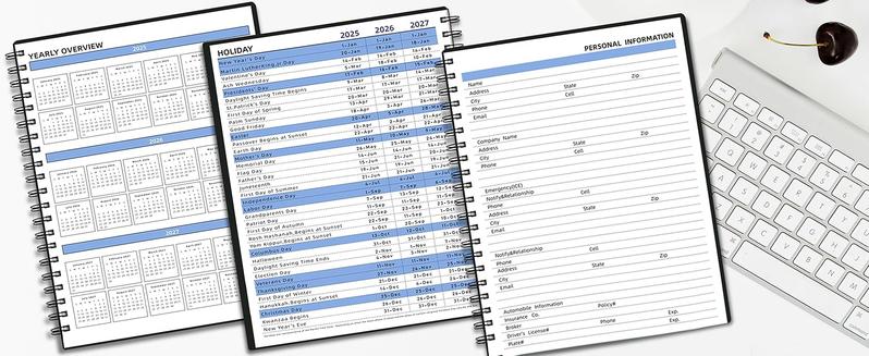 Monthly Planner20252026 (7.4'' x 9.6''), 2025 Calendar 18 Months Planner from Jan 2025Jun 2026, Academic Planner with Monthly Tabs  Pocket, Perfect for School  Work, 120GSM Thick Paper, Black