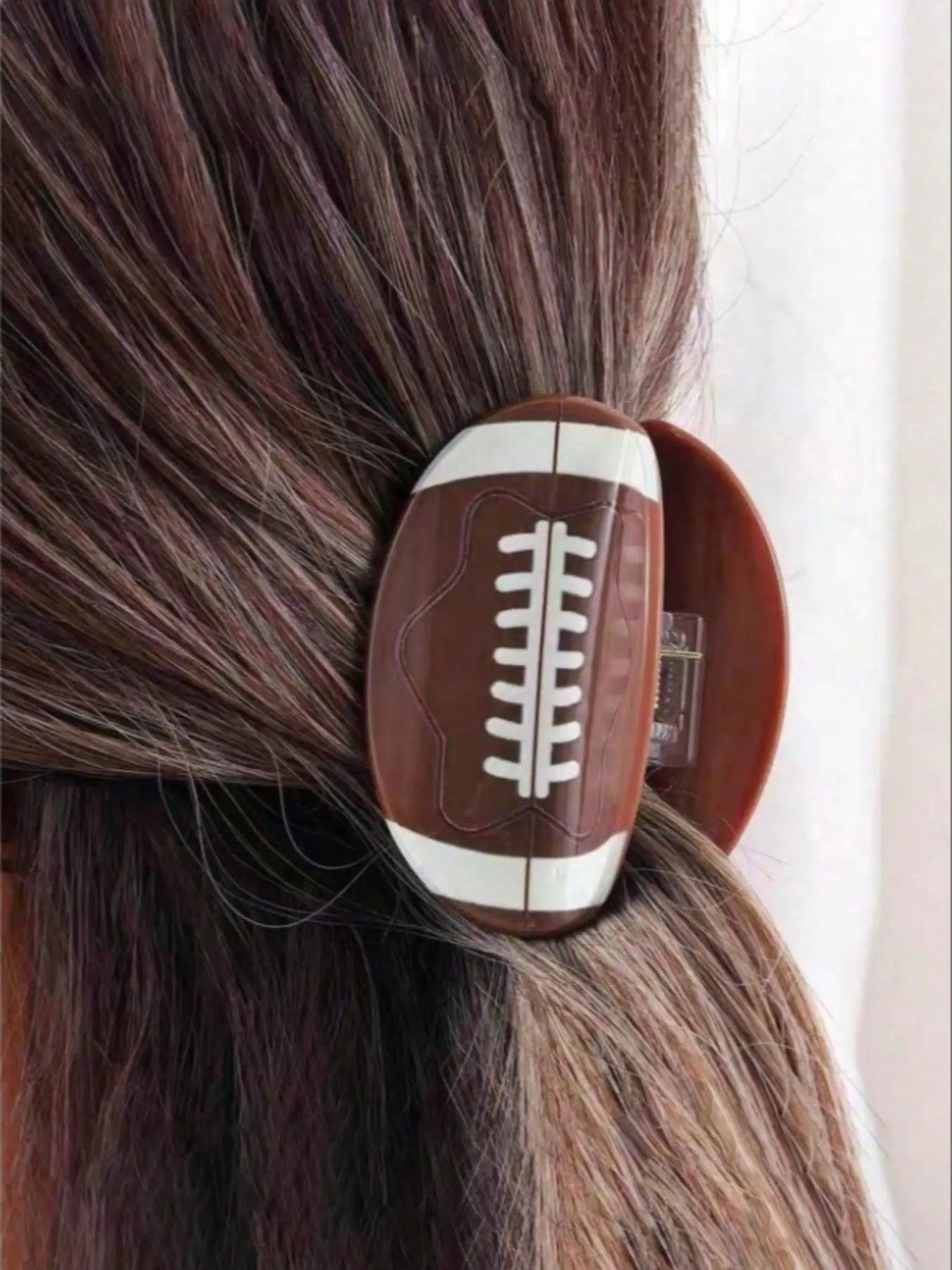 Women's Rugby Accessory Hair Clip, Sporty Hairstyle Holder, Fashionable Hair Accessories for Women, Stylish Hair Clips for Daily Use