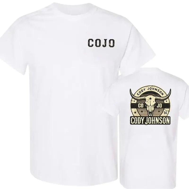 Women's Cody Johnson CoJo Loose Round Neck Print Garment, Western Skull and Stars Design T-Shirt for Country Music Fans, Unisex Hoodie, Sweatshirt