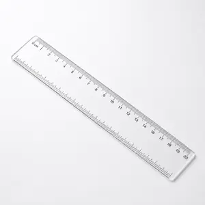 Student's Clear Anti-Slip Ruler with Precision Scale, High-Accuracy Drafting & Measuring Tool for Study, Ins Style Multifunctional Plastic Ruler for Exams, Geometry, Note Decoration, Eco-Friendly & Durable