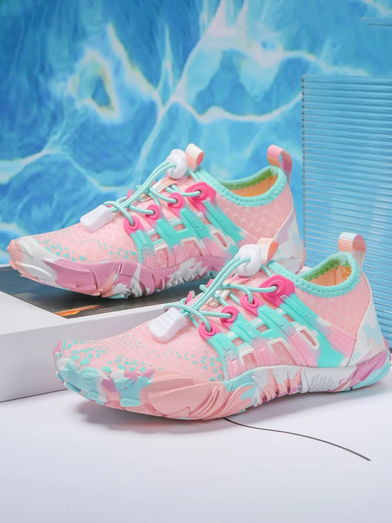 Women Quick Dry Sporty Water Sports Shoes Non Slip Barefoot Beach Shoes Swimming Shoes Outdoor Swim Surfing Diving Hiking Aqua Sneakers