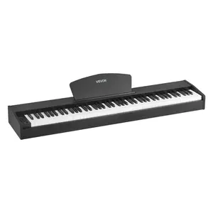 VEVOR 88-Key Fully Weighted Electronic Beginner Keyboard, Dual Keyboard Design, Built-In Speakers, Realistic Touch & Rich High-Fidelity Sound, 238 Tones, Wireless Connection, Sustain Pedal, Recording Function, No Stand