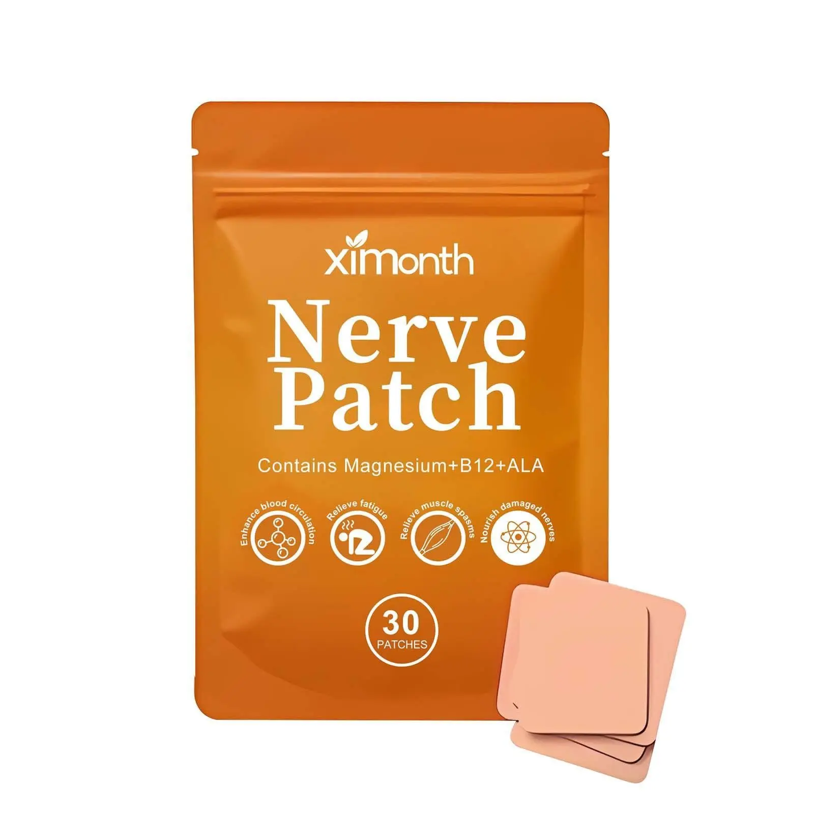 Nighttime Herbal Care Patches, Natural Gentle Ingredients, Soothing Body Relief, Sleep Aid Daily Care, Liquid Form, Single Unit