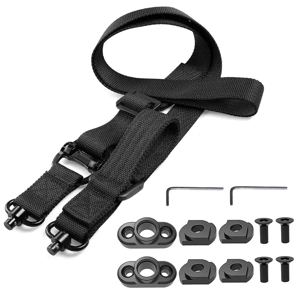 Adjustable 2-Point Harness Shoulder Strap, Universal Nylon Sling with Quick-Release Swivel Buckles, All-Weather, Abrasion-Resistant for Hiking, Everyone, Abrasion Resistance, Comfortable Fit, Versatility, Weather Resistance, Hiking Gear