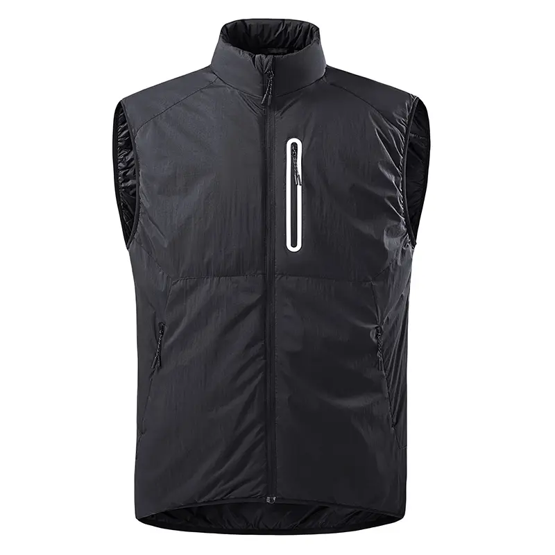 Men's Lightweight Puffer Vest Stand Collar Sleeveless Jacket Chest Zip Pocket Bodywarmer Warm Casual Outerwear Streetwear Male Fashion Clothing Apparel cozy soft cool clean chic active sporty casual premium classic stylish durable comfy vibe hype 8-Colors