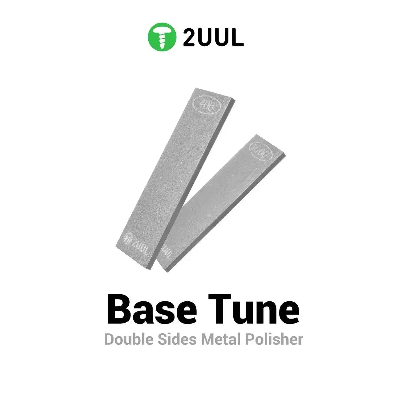 2UUL FM01 Double Sides Metal Polisher for Tweezers Ultra-fine Polishing Set Fine Grinding Trimming Welding Tip Polishing Tool