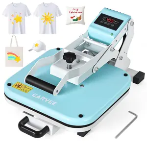 15x15" Digital Industrial Heat Press Machine, Dual-Tube Heating, Full-Range Pressure, T-Shirt Sublimation Printer