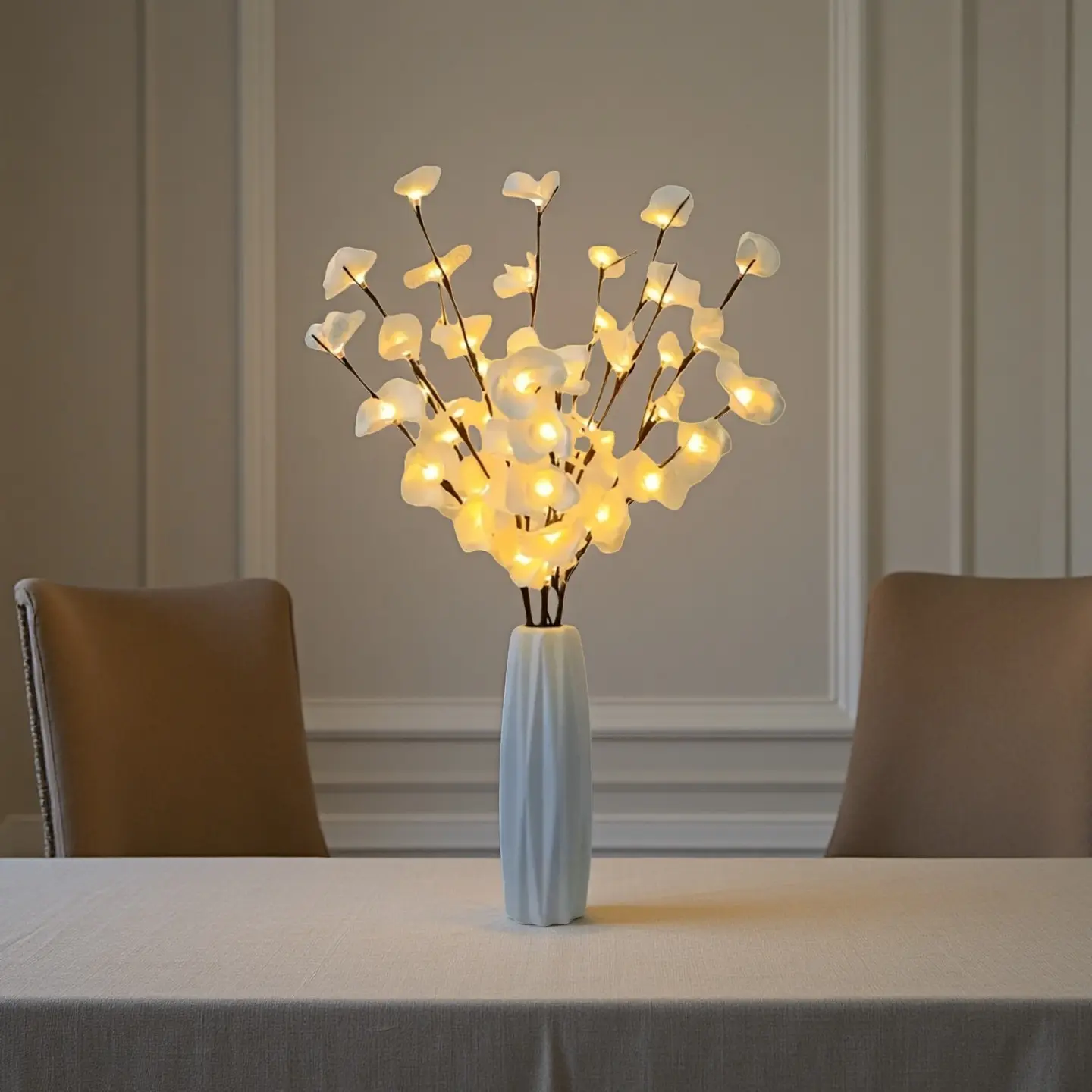 20led Butterfly Orchid String Lights, Classic Fashion Simple Fairy Lights, Christmas Wedding Home Decor, Bedroom Living Room Balcony Party Scene