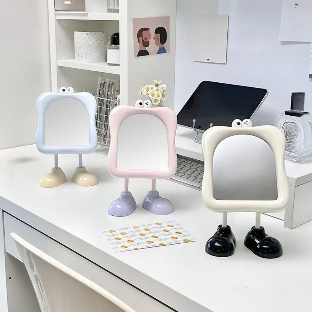 INS Style Desktop Makeup Mirror, High Definition Princess Vanity Mirror, Decorative Tabletop Beauty Mirror for Bedroom Dressing Table, Compact Makeup Accessory for Student Dorms & Girls Daily Makeup