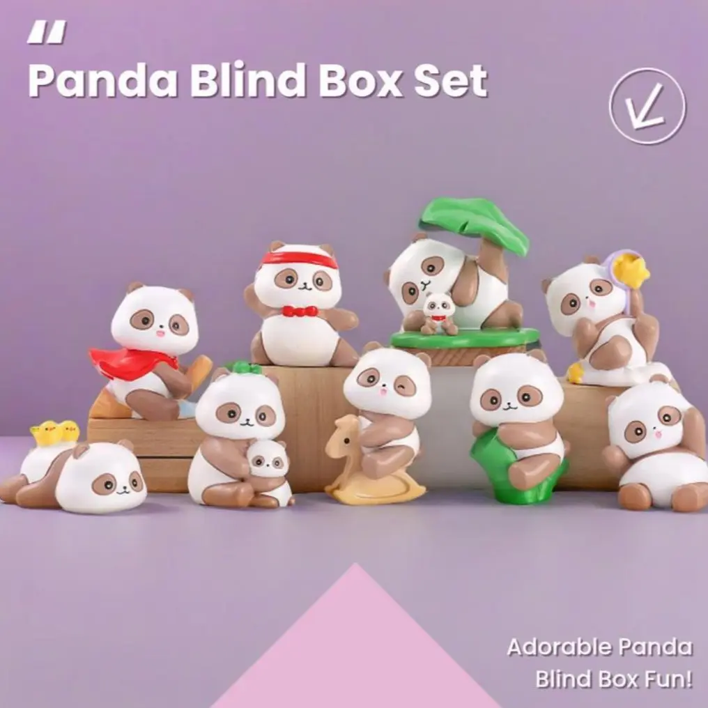 Seven Zai Panda Blind Box, Collectible Figure Model Xinghao, Single Unit Count, No Ca Prop 65 Label, Ideal Gift for Enthusiasts
