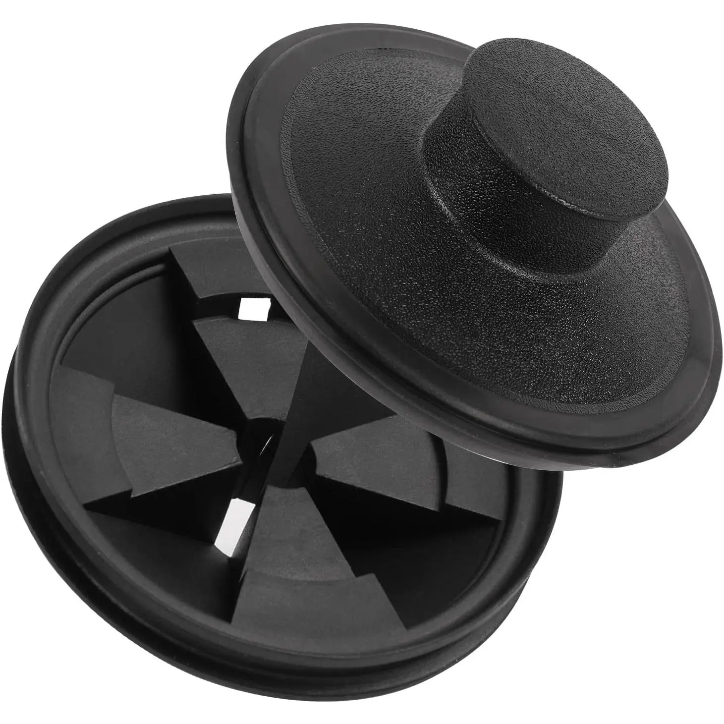 Garbage Disposal Splash Guard 3 3/8 Inch,Rubber Sink Baffle Drain Covers and Plugs,Food Waste Disposal Stopper for Moen and InSinkErator Evolution Series Removable Collar EPDM Strainer Insert Parts