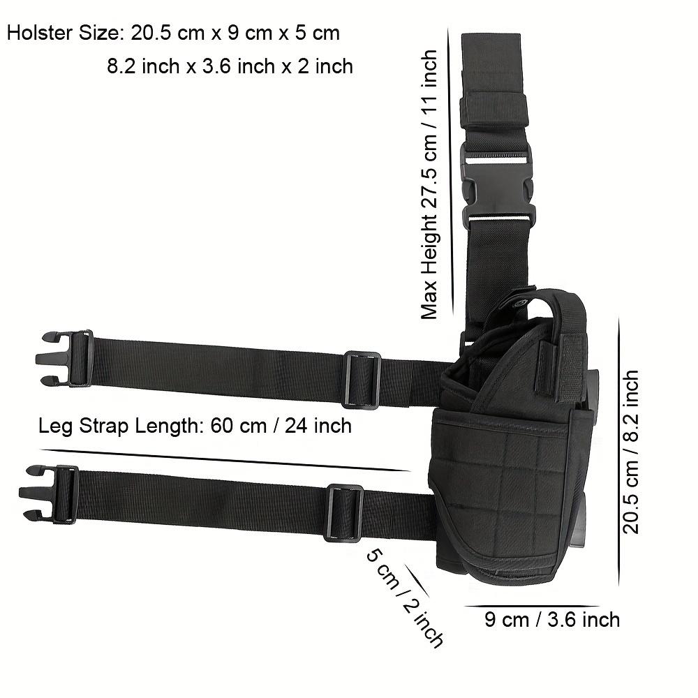 Leg holster; Adjustable right thigh holster with magazine pouch Tactical Equipment