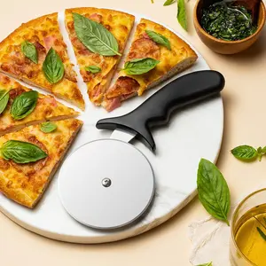 Pizza Wheel Pizza Cutter Baking Tool Stainless Steel Rolling Cake Spatula, Durable Kitchen Accessory for Easy Pie Slicing