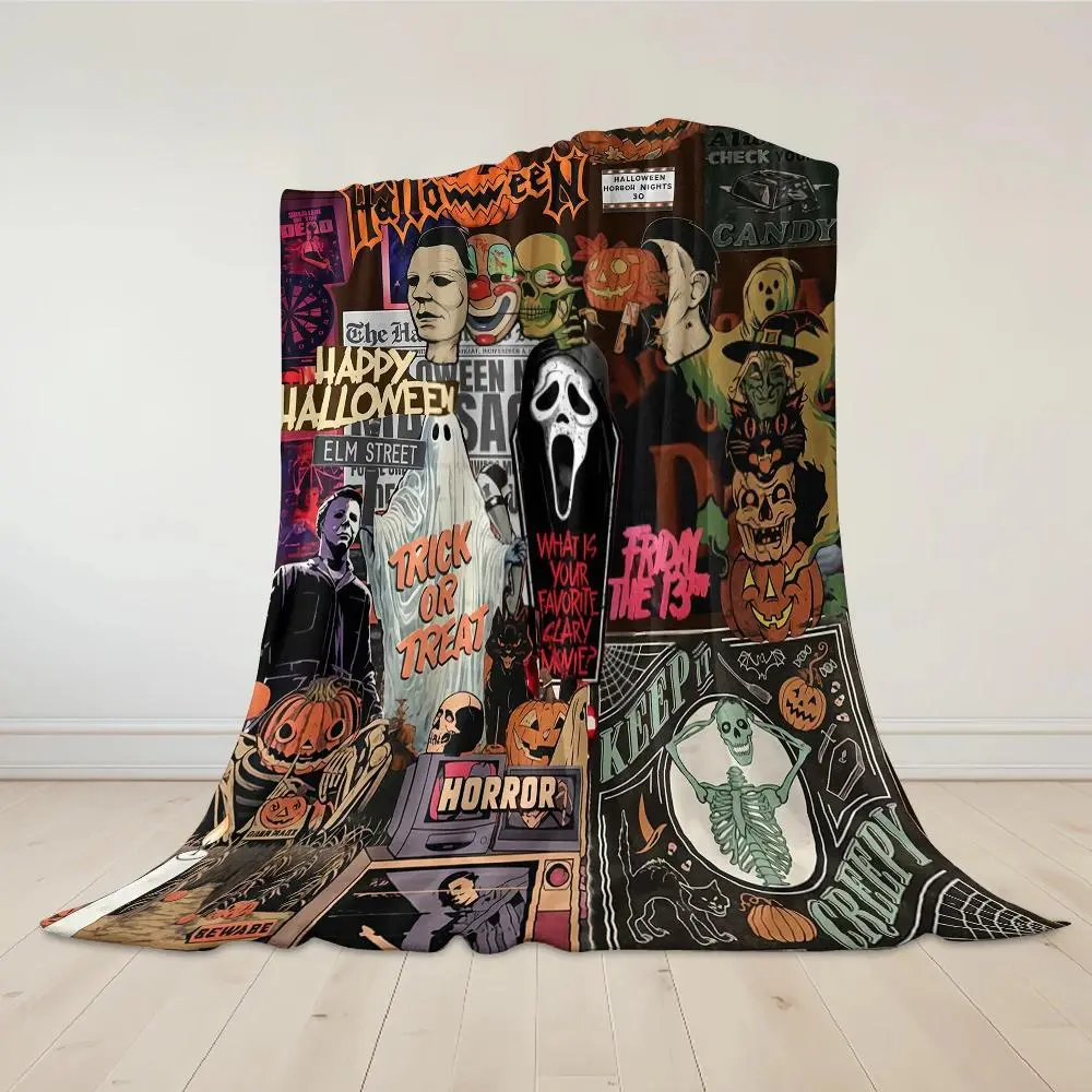 Horror-Gothic Themed Super Soft Flannel Blanket (30x40 in), Cozy All-Season Bedding Throw, Home Textile, Ideal Gift Option, 1-Piece