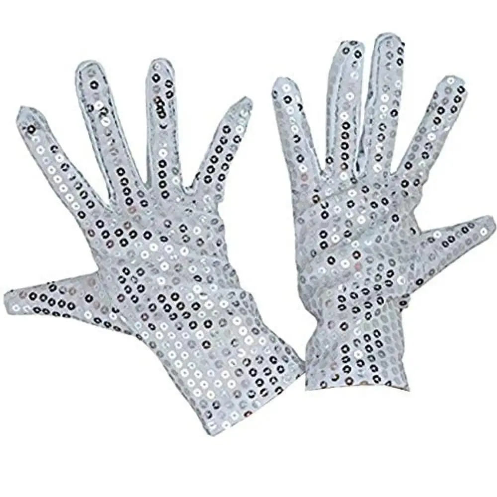 Black Silver Red Blue Disco Costume Belly Iatin Dancing Dancing Gloves Shining Sequins Gloves Club Handwear Performance Mittens