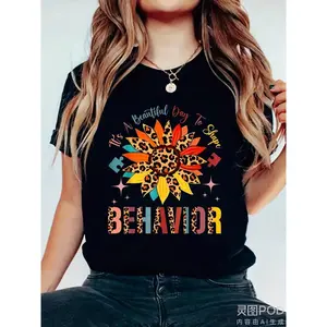 Unisex ABA T-Shirt For RBT Therapist Beor Technician Apparel ABA Design With ABA Graphics Short Sleeve Round Neck Casual Tee Comfort Fit For Men Women Ideal Gift For RBT Professional ABA Therapist Y2K Streetwear