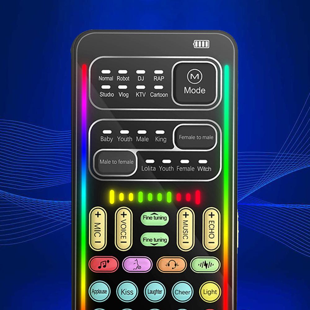 2026 Professional Podcast Sound Mixer Bundle i9 Voice Changer Mini Multiple Audio Effect Bluetooth-Compatible Live Cards Ultra-Thin Portable Live Card Mic Tool 2026 Professional Podcast Sound Mixer Bundle i9 Voice Changer Mini Multiple Audio Effect Bluetooth-Compatible Live Cards Ultra-Thin Portable Live Card Mic Tool
