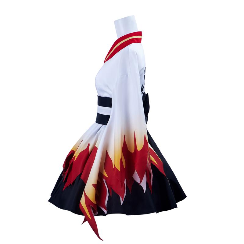Demon Slayer Cosplay Costume Rengoku Kyoujurou Fanart Costume Women Japanese Kimono Outfit Costume Demon Slayer Cosplay Costume Rengoku Kyoujurou Fanart Costume Women Japanese Kimono Outfit Costume