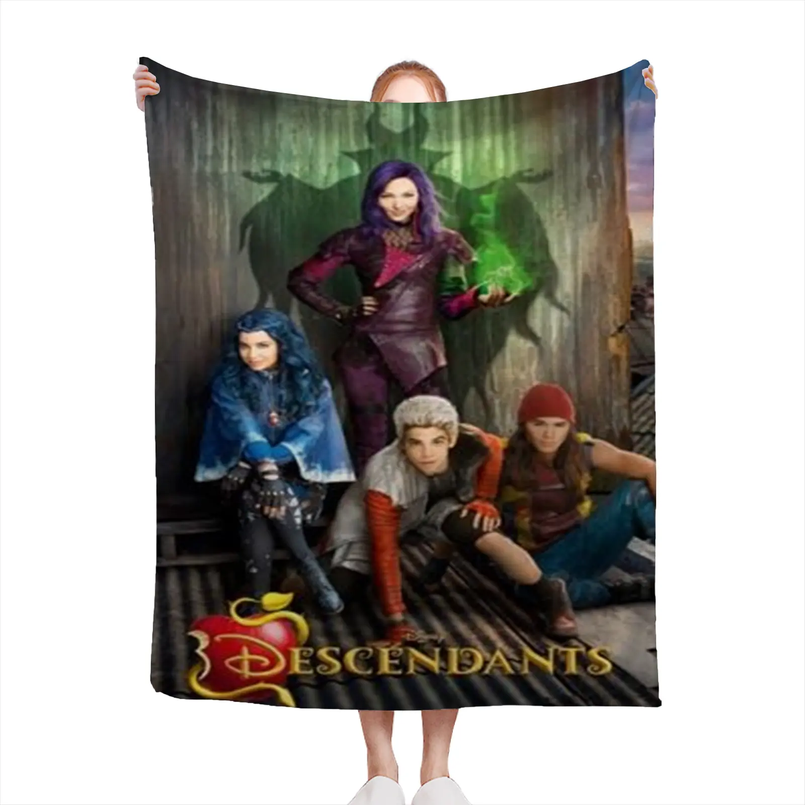 Soft Cozy Throw Blanket Polyester Descendants Movie Print Digital Printing Living Room Bedroom Gift For Teens Kids2607230449