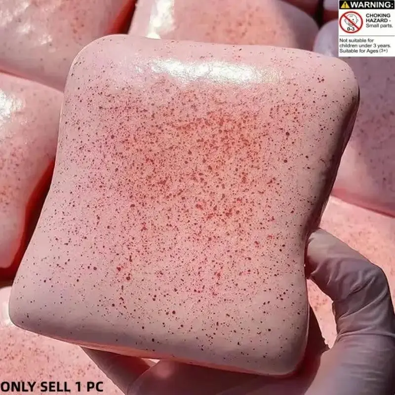 Sticky Toast Squishy Ultra Soft Slow Rising Mochi Bread Squishy Stress Relief Office Fidget Sensory Toy for Adults Teens