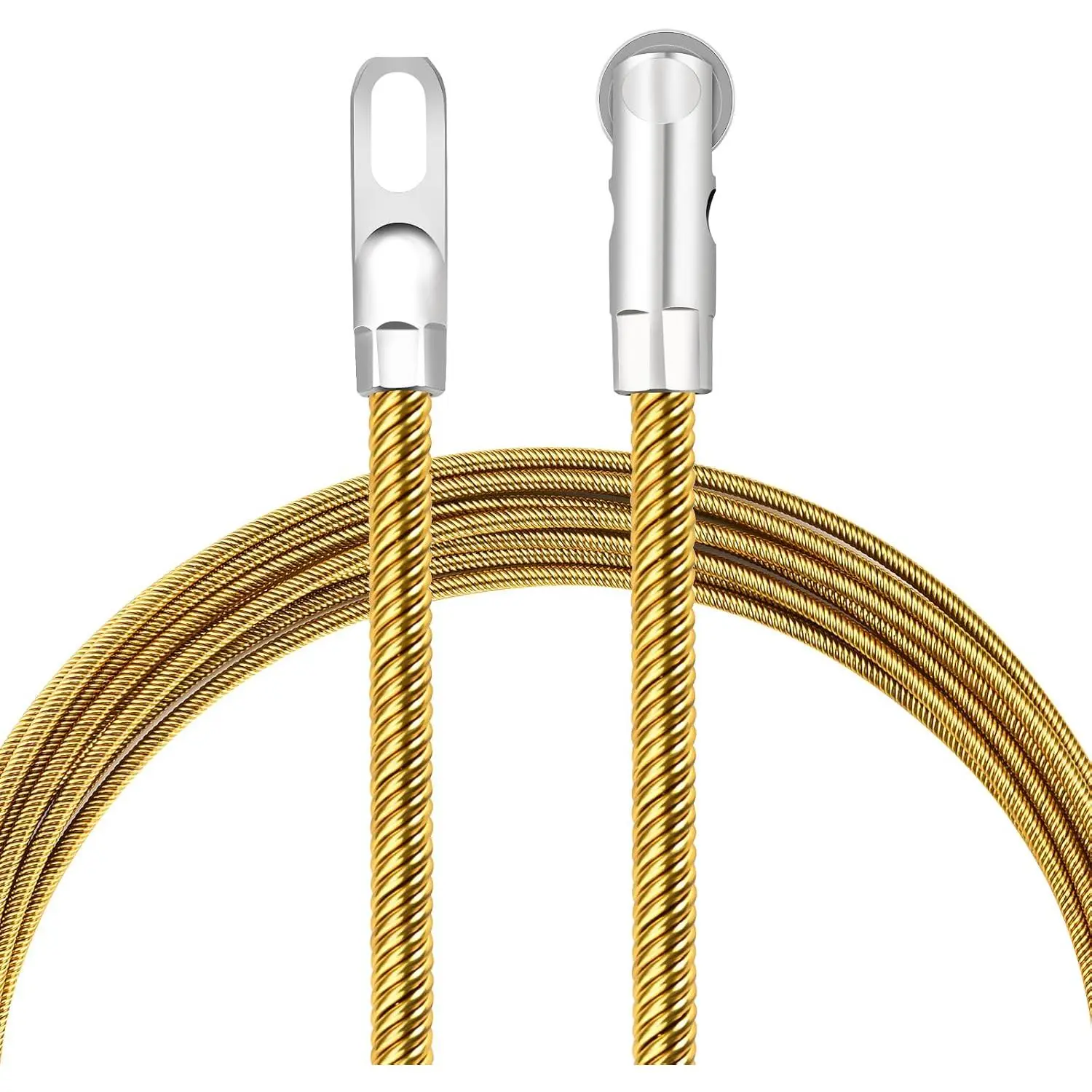 Fish Tape 16.4ft Wire Puller Running Electrical Wire  Pulley  Spring, Heavy Duty, Through Wall Wire Guide Device,Applicable Multiple Scenario