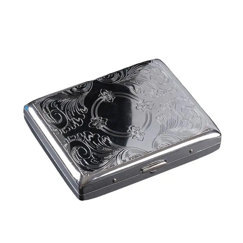 RFID Blocking Double Sided King Cigarette Case Holder, Credit Card Rfid Protective Security Wallet, Secure Storage Solution, Metal Wallet