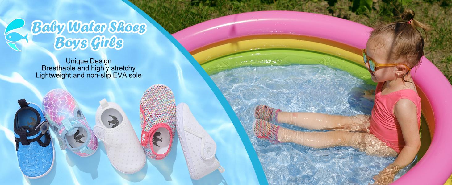 Baby Boys Girls Water Sport Shoes Barefoot Kids Aqua Socks Quick-Dry Beach Swim Pool Shoes