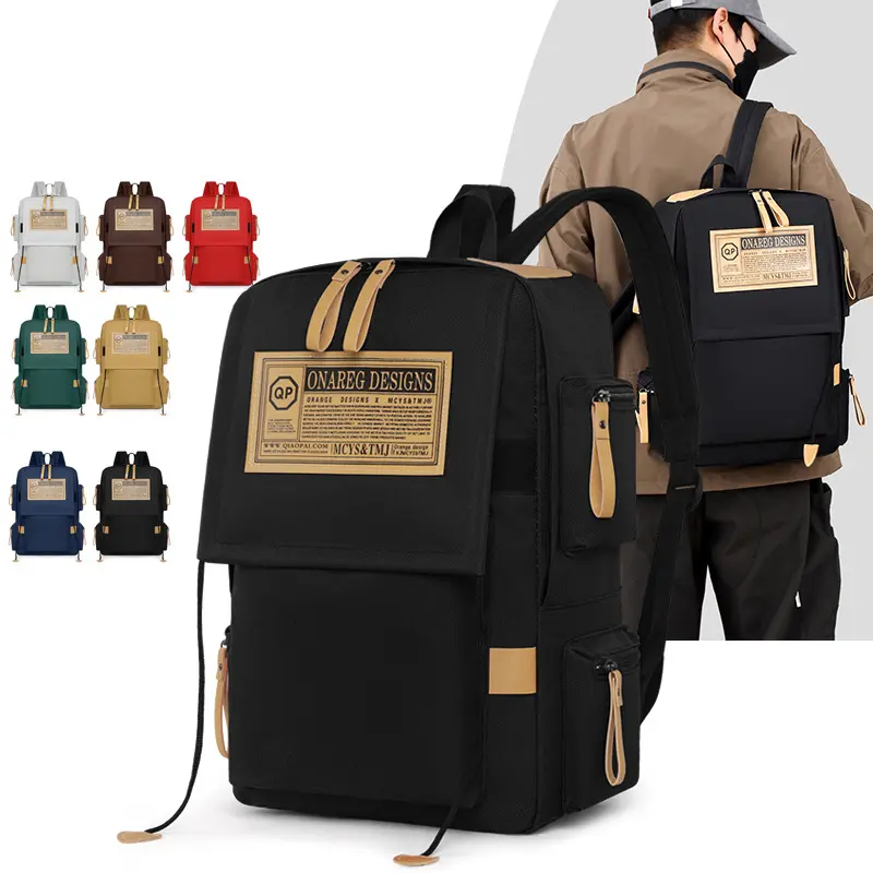 2026 new model backpack for men, simple trendy large-capacity travel laptop bag, women's junior high school backpack, ins Japanese style