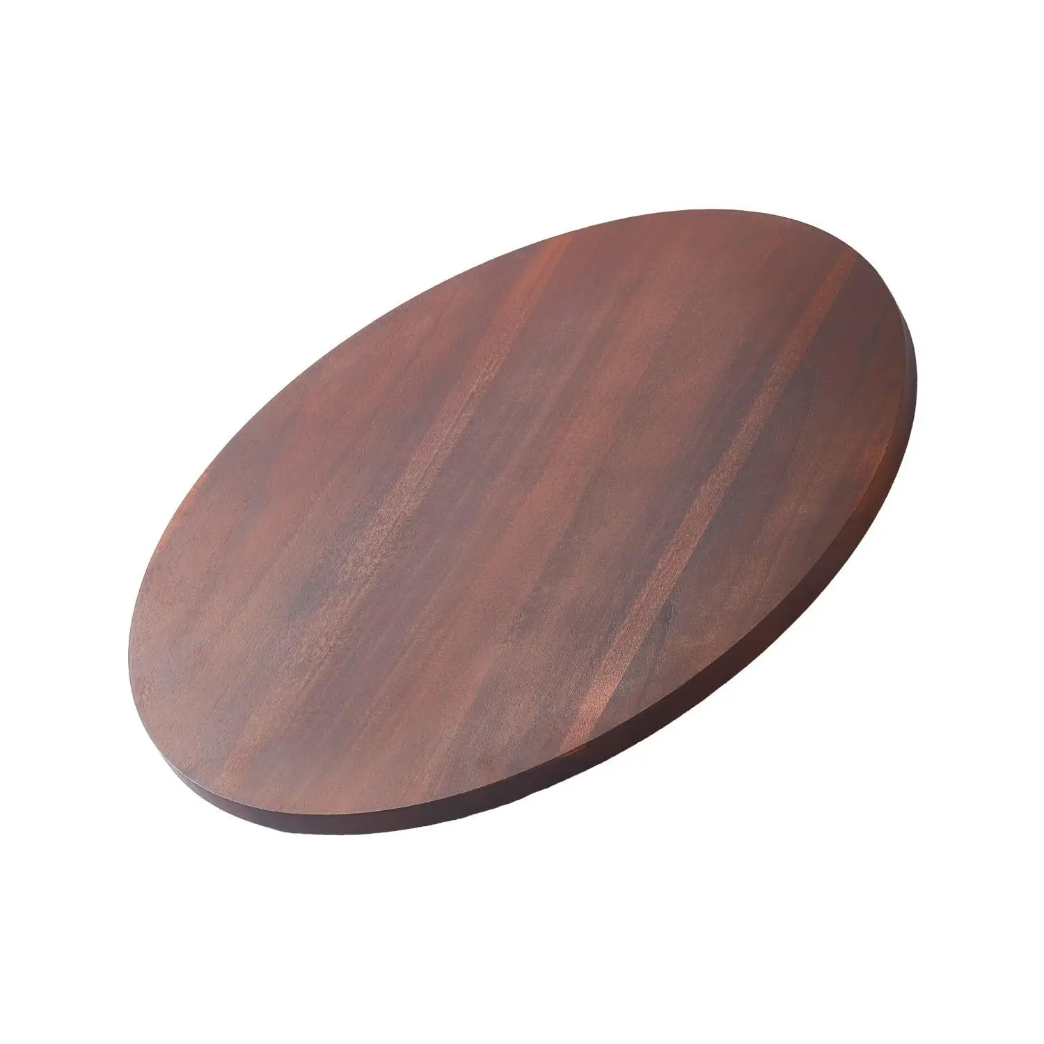 【DealsForYouDays】VEVOR 24 in Wood Lazy Susan Turntable, 360 °   Rotation Round Clear Tabletop Rotating Tray, Acacia Wood Dining Table Centerpiece, Smooth and Silent Spin, for Family Gatherings, Banquets and Weddings